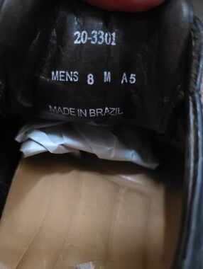 Johnston & Murphy Black Leather Oxford with Tan Insole Size 8M